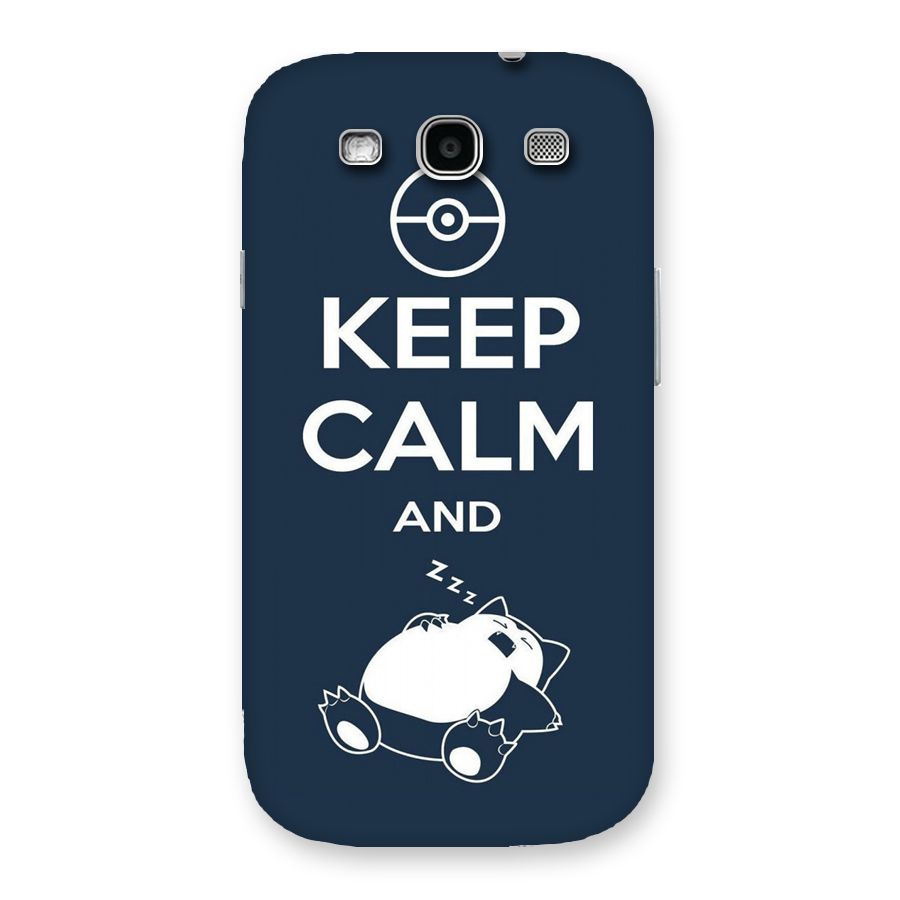 Keep Calm and Sleep Back Case for Galaxy S3