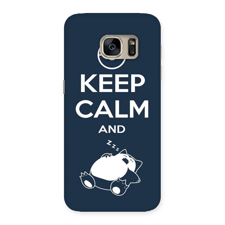 Keep Calm and Sleep Back Case for Galaxy S7