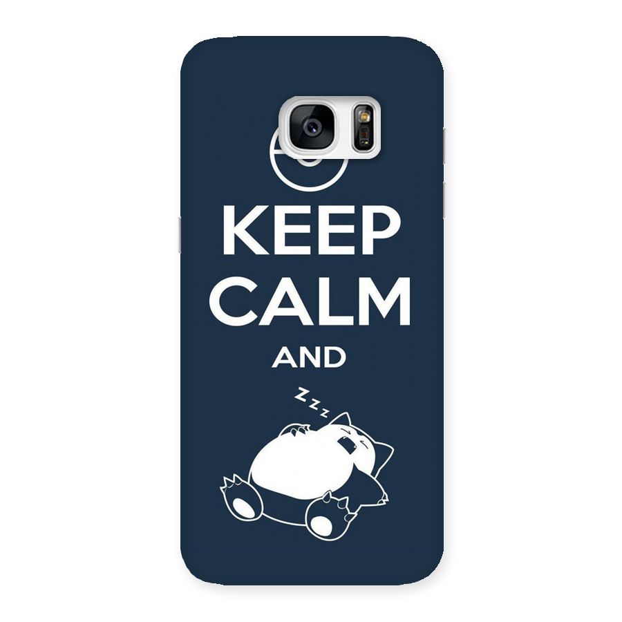 Keep Calm and Sleep Back Case for Galaxy S7 Edge