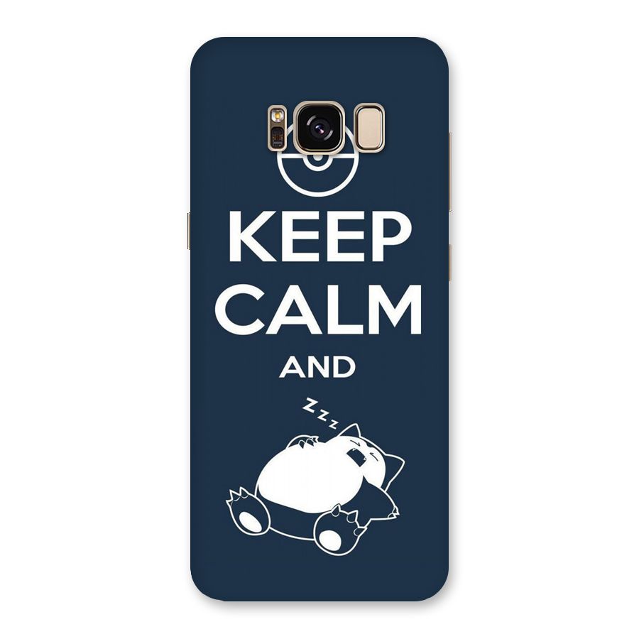 Keep Calm and Sleep Back Case for Galaxy S8