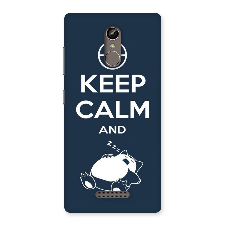 Keep Calm and Sleep Back Case for Gionee S6s