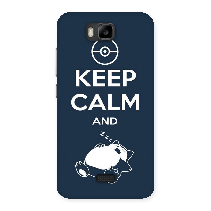 Keep Calm and Sleep Back Case for Honor Bee