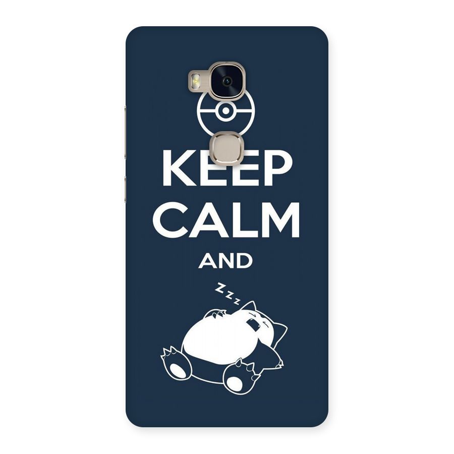 Keep Calm and Sleep Back Case for Huawei Honor 5X