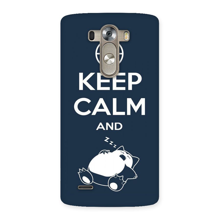 Keep Calm and Sleep Back Case for LG G3
