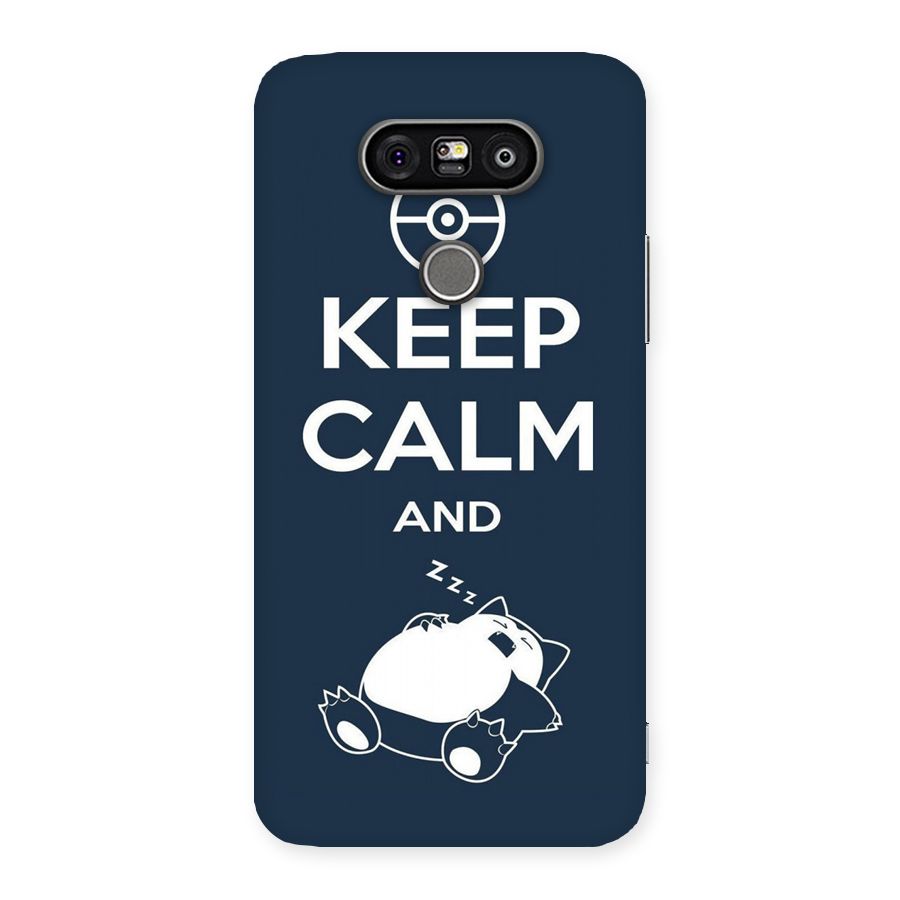 Keep Calm and Sleep Back Case for LG G5