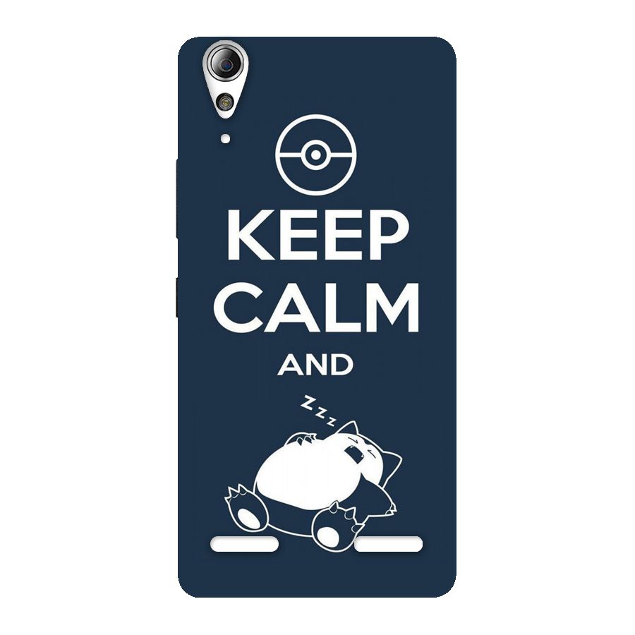 Keep Calm and Sleep Back Case for Lenovo A6000 Plus