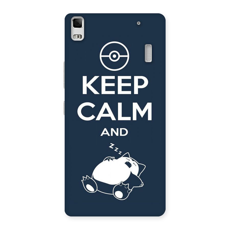 Keep Calm and Sleep Back Case for Lenovo K3 Note