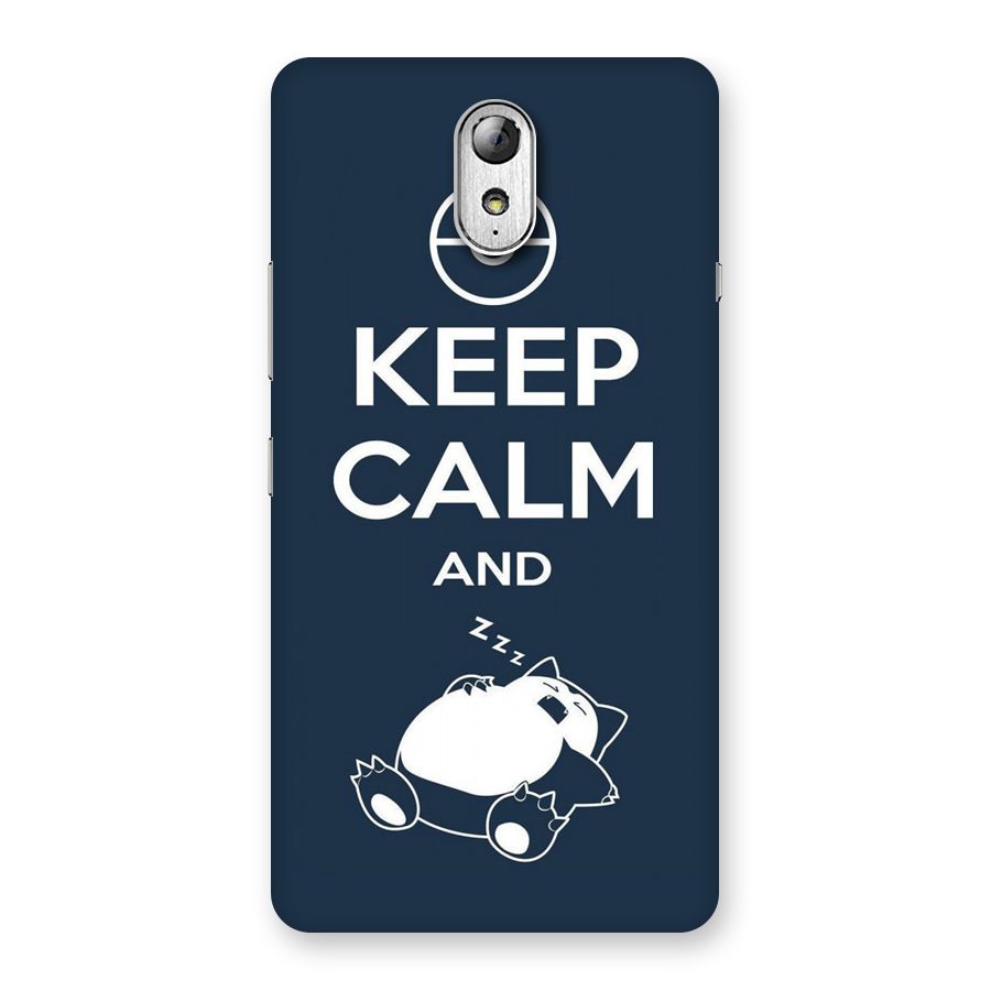 Keep Calm and Sleep Back Case for Lenovo Vibe P1M
