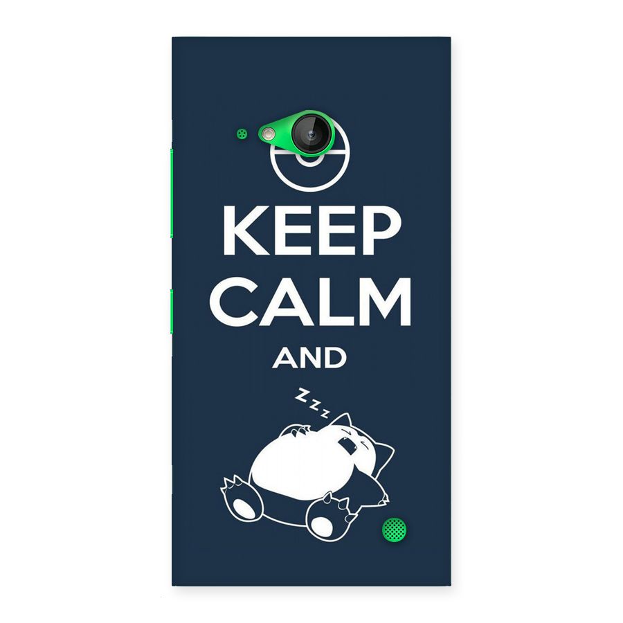 Keep Calm and Sleep Back Case for Lumia 730