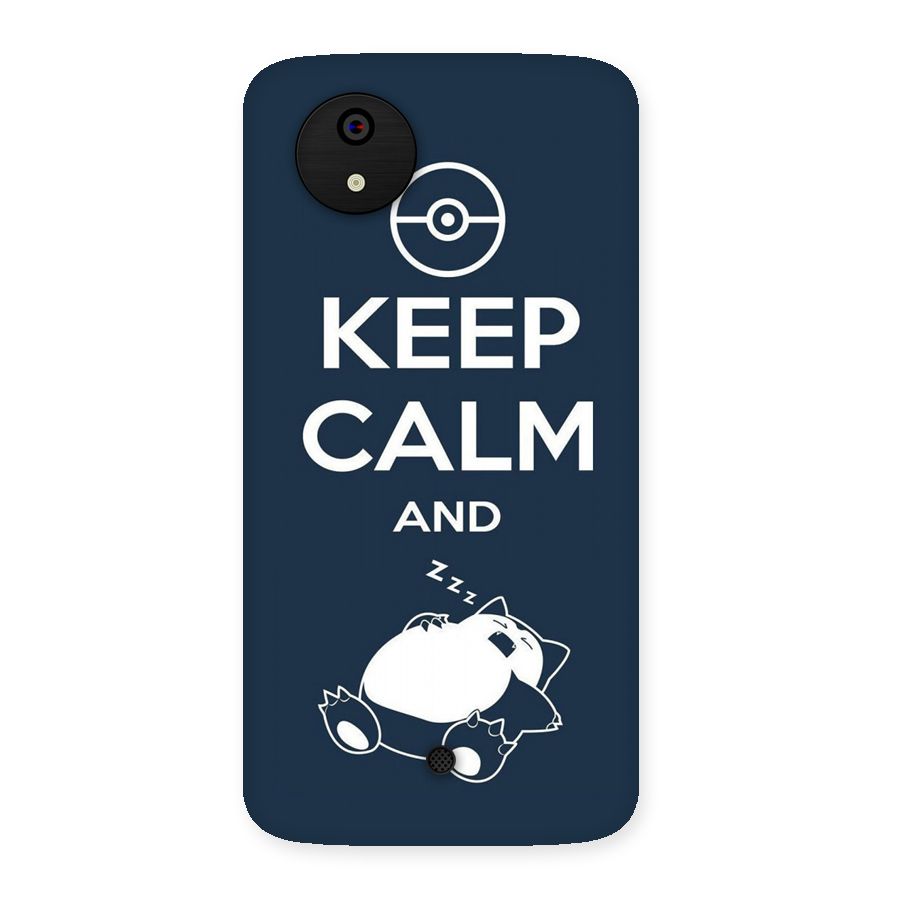 Keep Calm and Sleep Back Case for Micromax Canvas A1