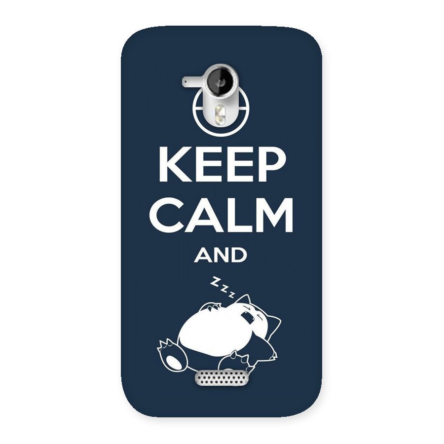 Keep Calm and Sleep Back Case for Micromax Canvas HD A116