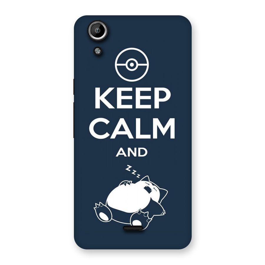 Keep Calm and Sleep Back Case for Micromax Canvas Selfie Lens Q345