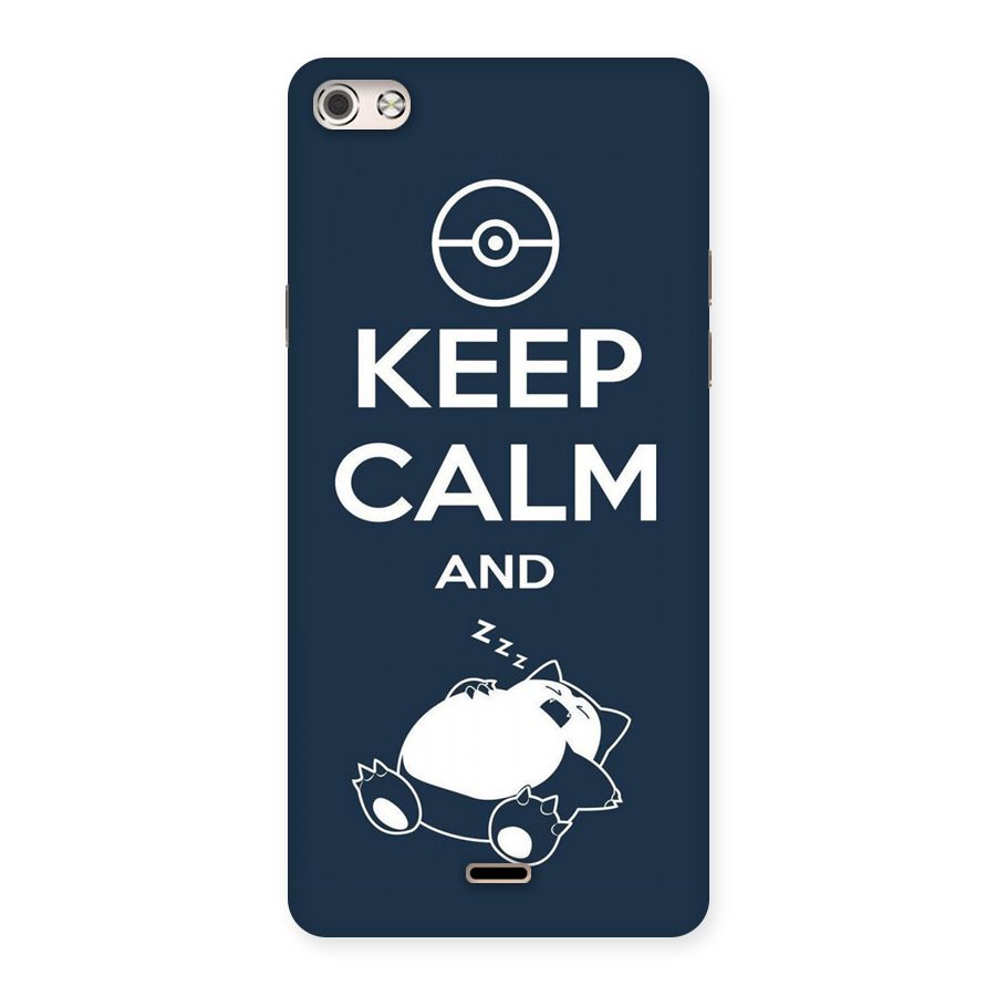 Keep Calm and Sleep Back Case for Micromax Canvas Silver 5