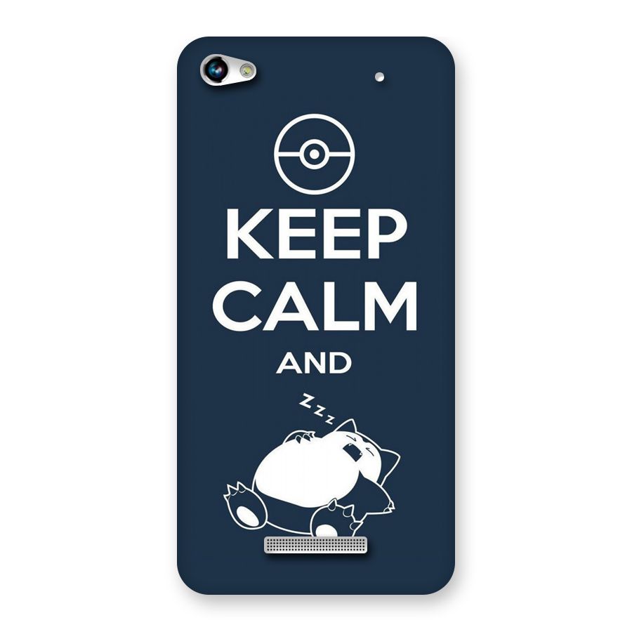 Keep Calm and Sleep Back Case for Micromax Hue 2