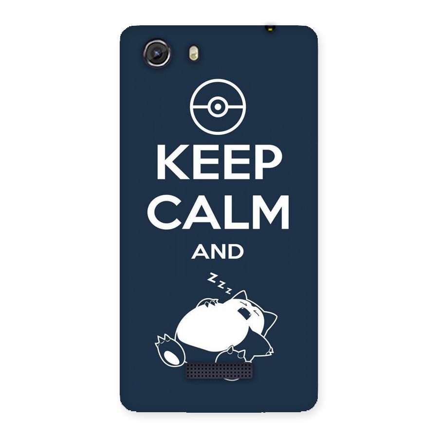 Keep Calm and Sleep Back Case for Micromax Unite 3