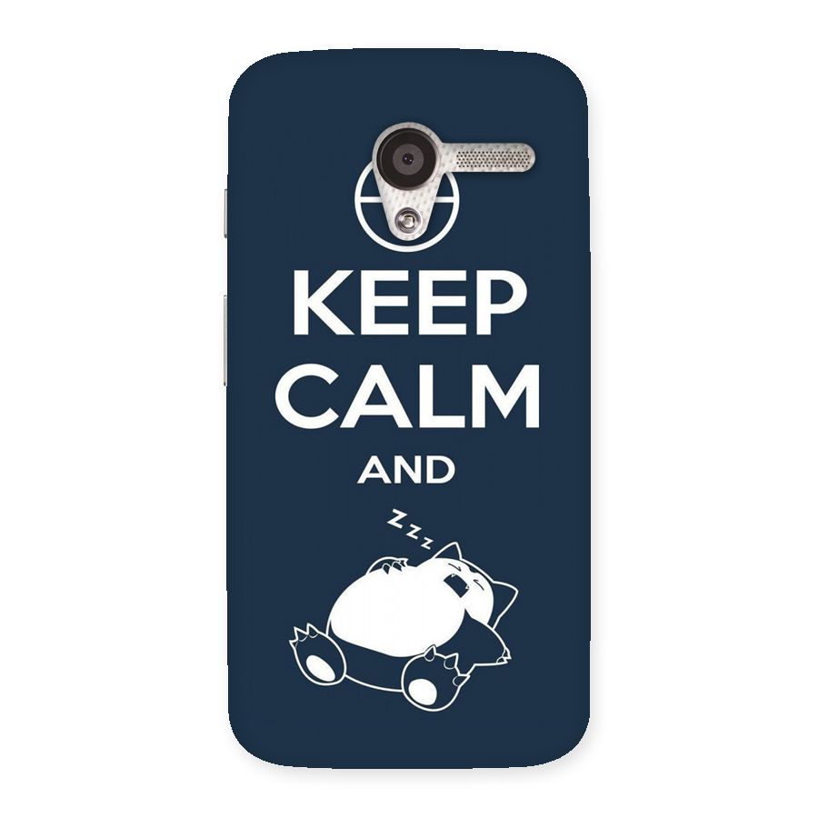 Keep Calm and Sleep Back Case for Moto X