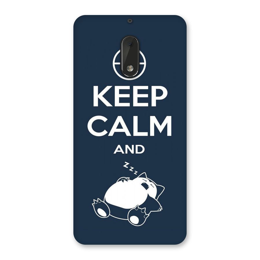 Keep Calm and Sleep Back Case for Nokia 6