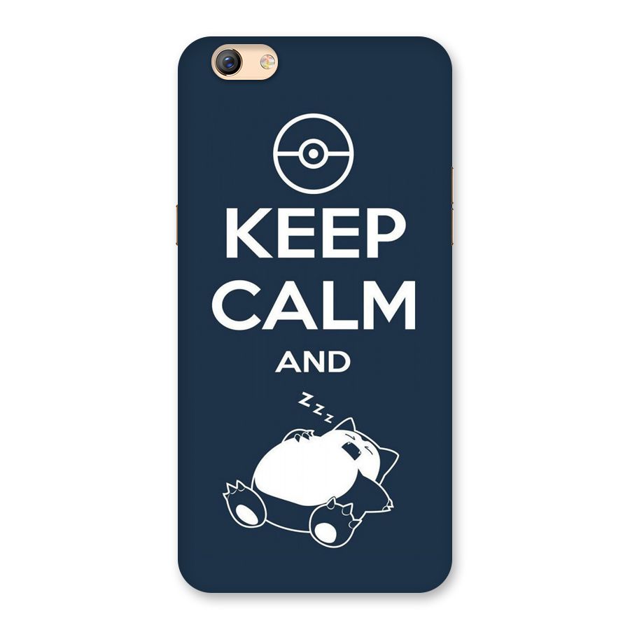 Keep Calm and Sleep Back Case for Oppo F3 Plus