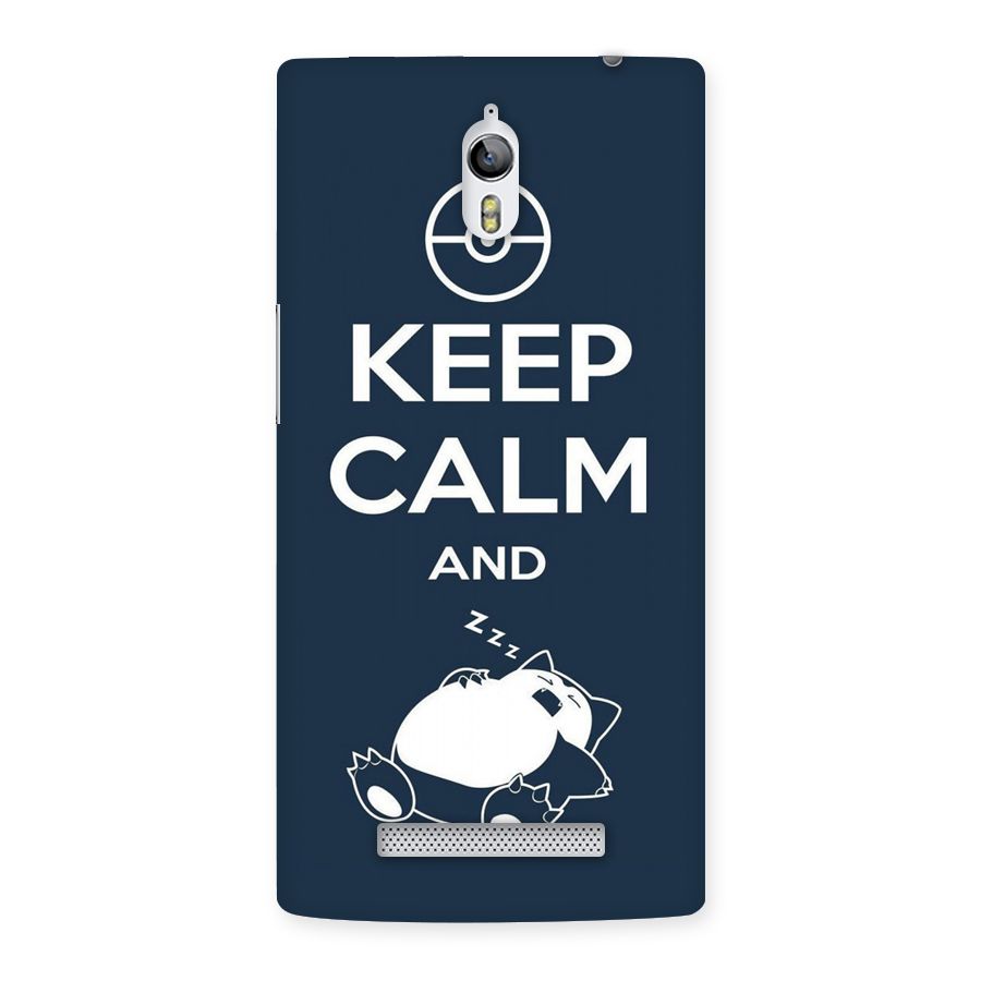 Keep Calm and Sleep Back Case for Oppo Find 7
