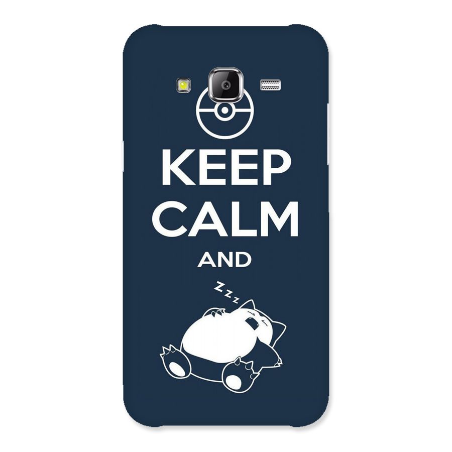 Keep Calm and Sleep Back Case for Samsung Galaxy J5