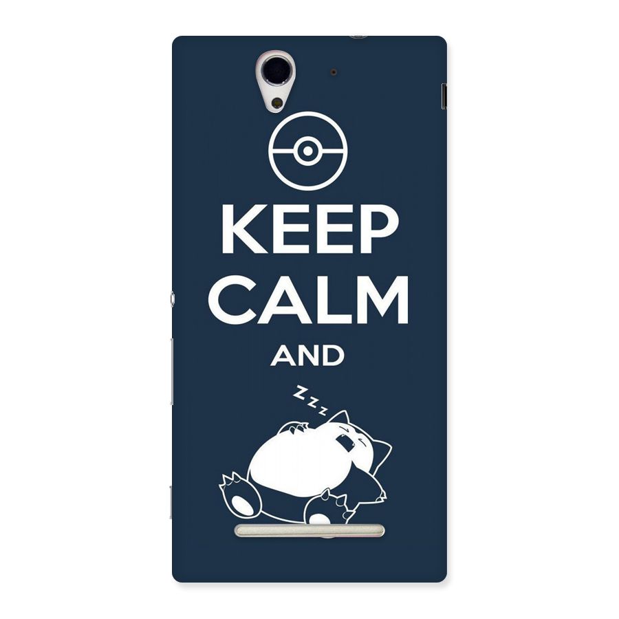 Keep Calm and Sleep Back Case for Sony Xperia C3