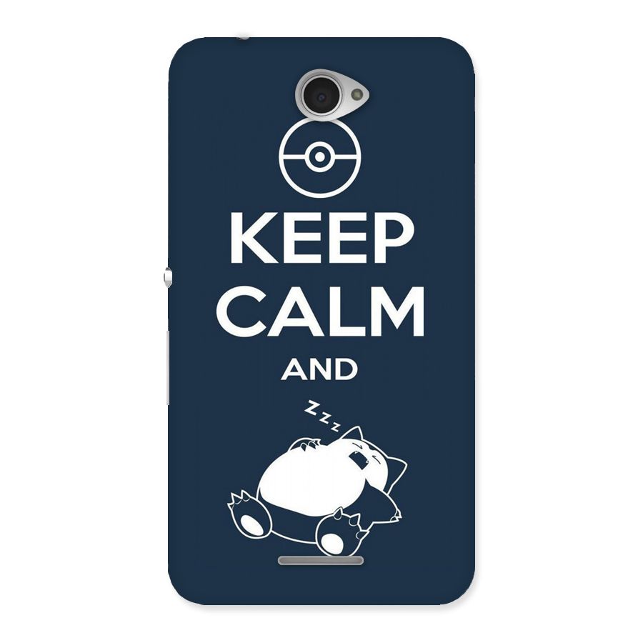 Keep Calm and Sleep Back Case for Sony Xperia E4