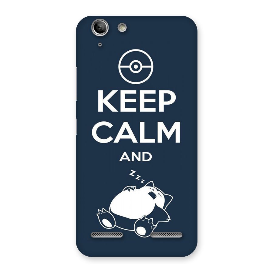 Keep Calm and Sleep Back Case for Vibe K5