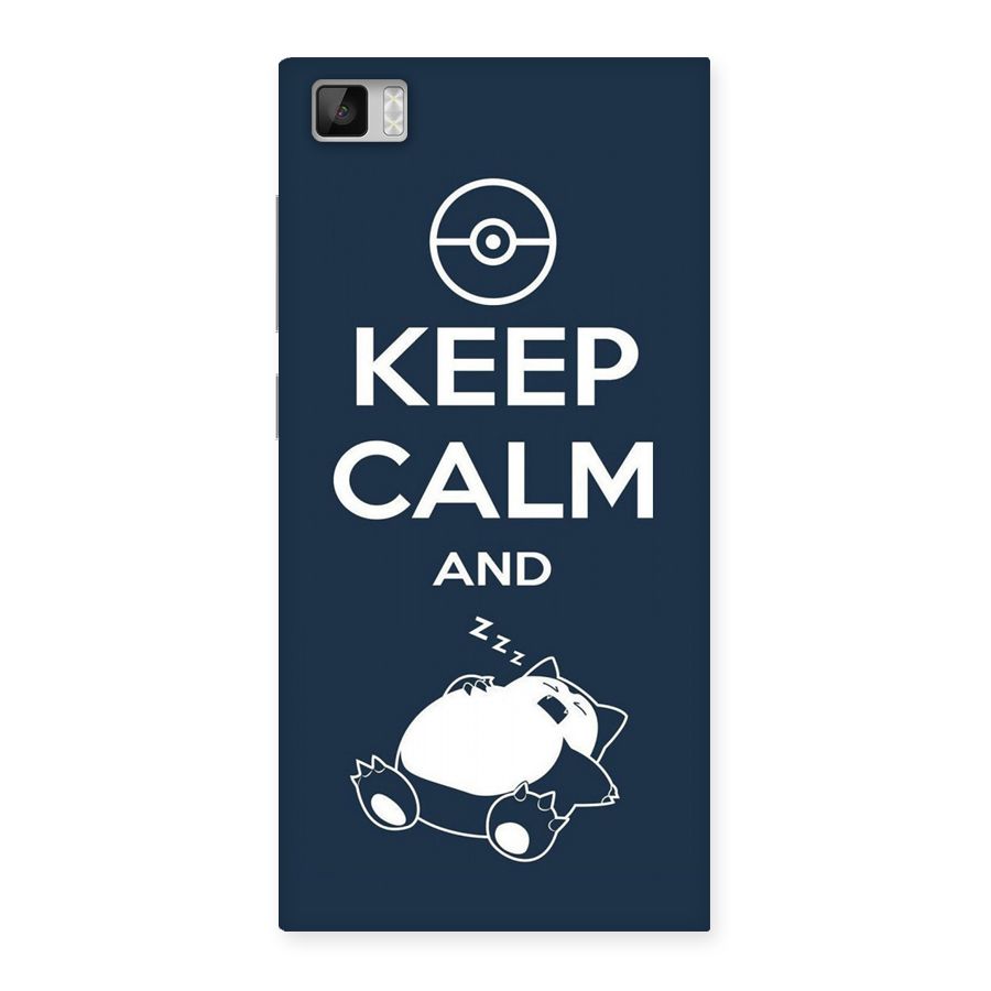 Keep Calm and Sleep Back Case for Xiaomi Mi3