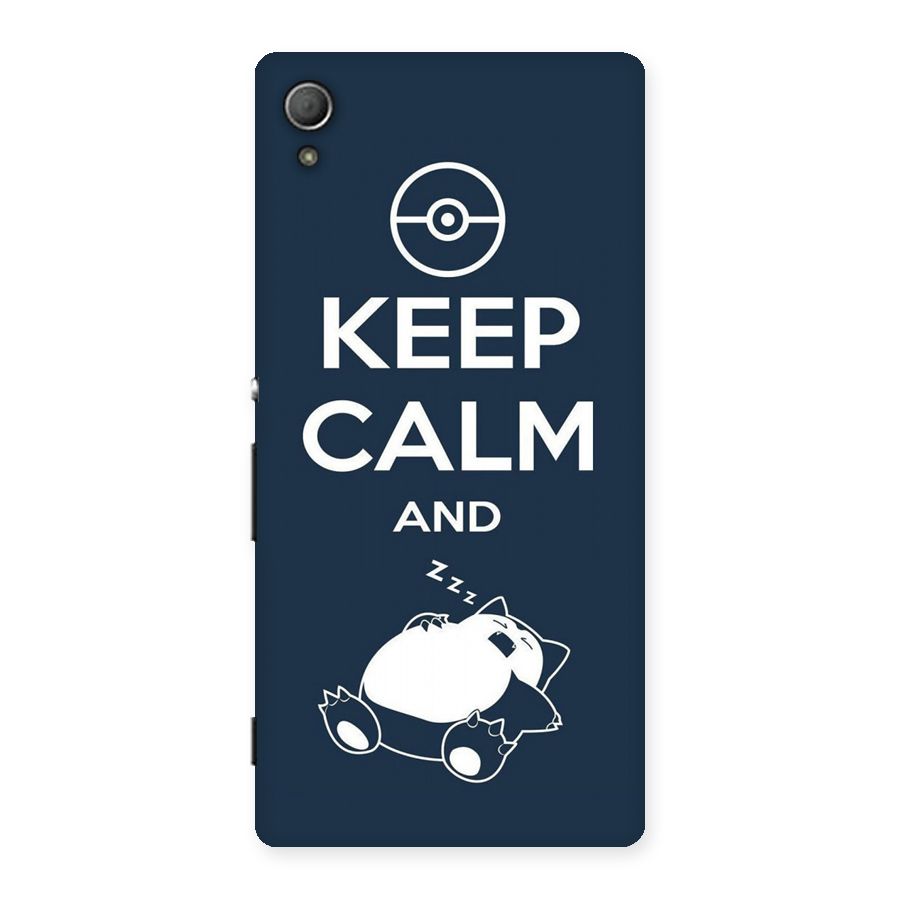 Keep Calm and Sleep Back Case for Xperia Z4