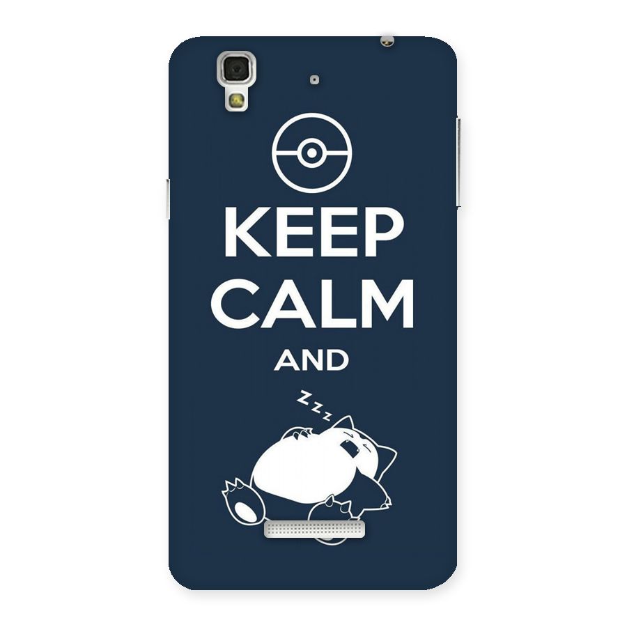 Keep Calm and Sleep Back Case for YU Yureka Plus