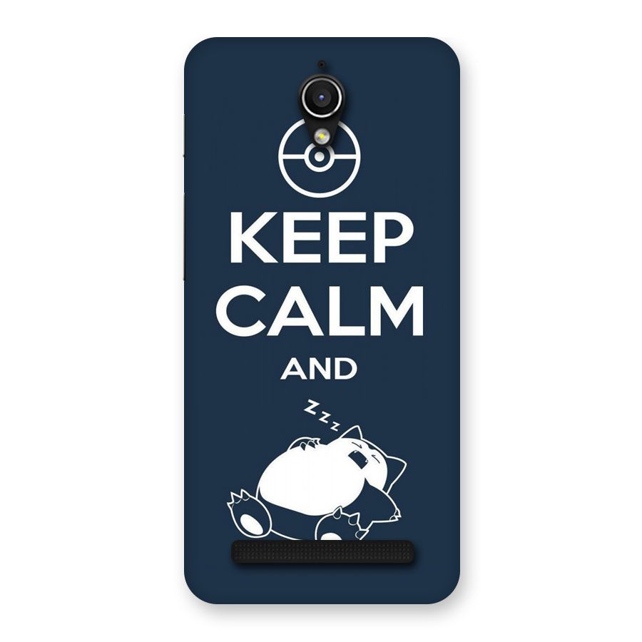 Keep Calm and Sleep Back Case for Zenfone Go