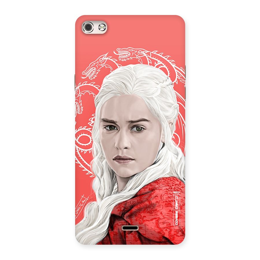 Khaleesi The Living Dragon Back Case for Micromax Canvas Silver 5