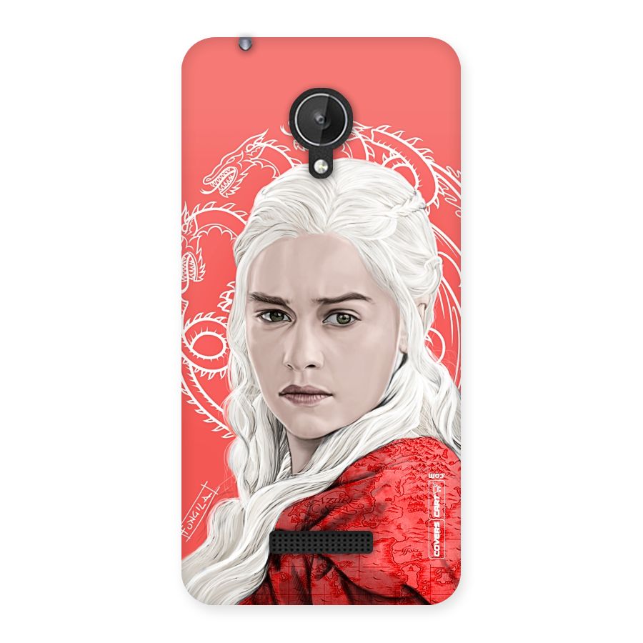 Khaleesi The Living Dragon Back Case for Micromax Canvas Spark Q380