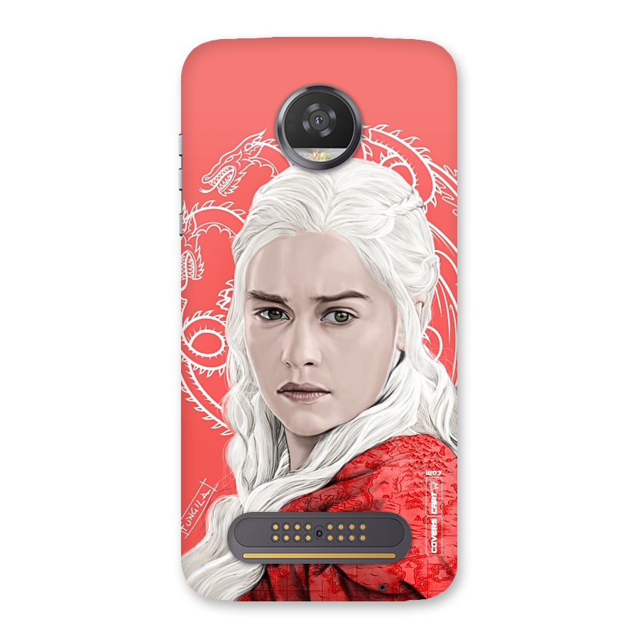 Khaleesi The Living Dragon Back Case for Moto Z2 Play