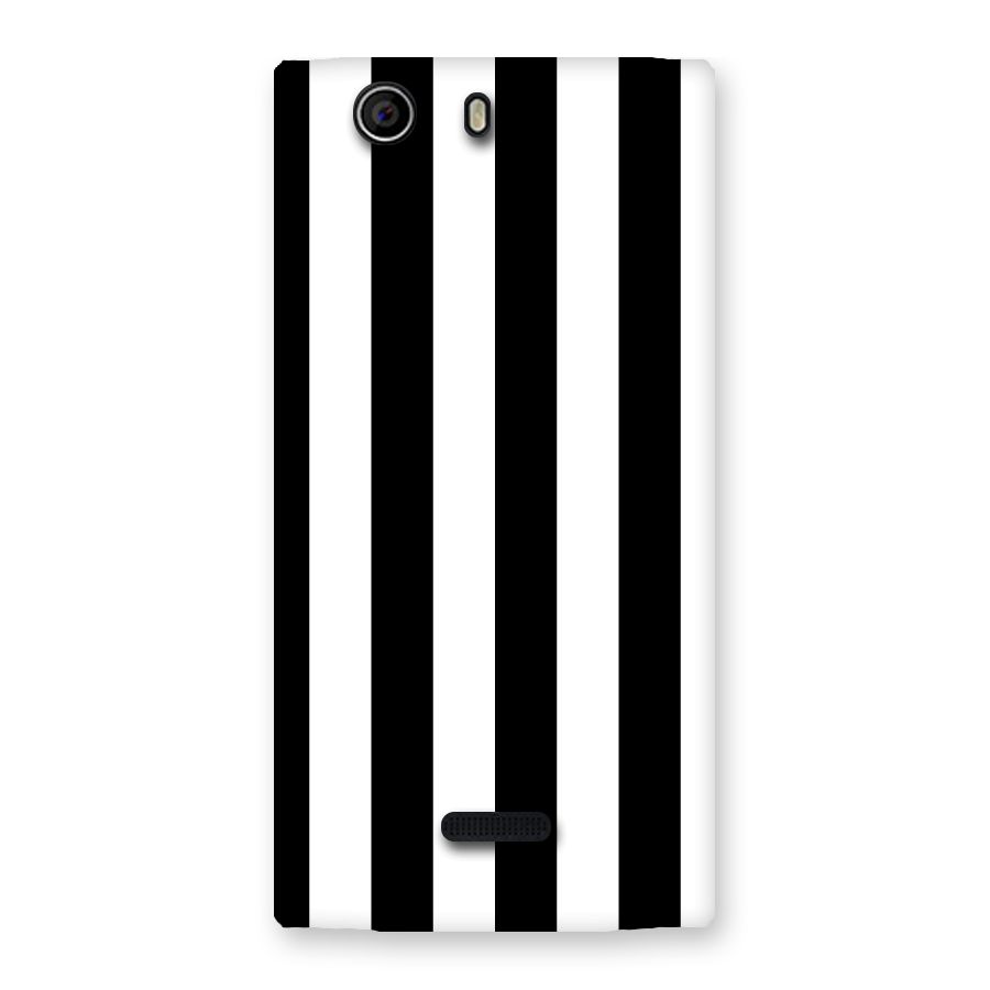 Lavish Black Stripes Back Case for Canvas Nitro 2 E311
