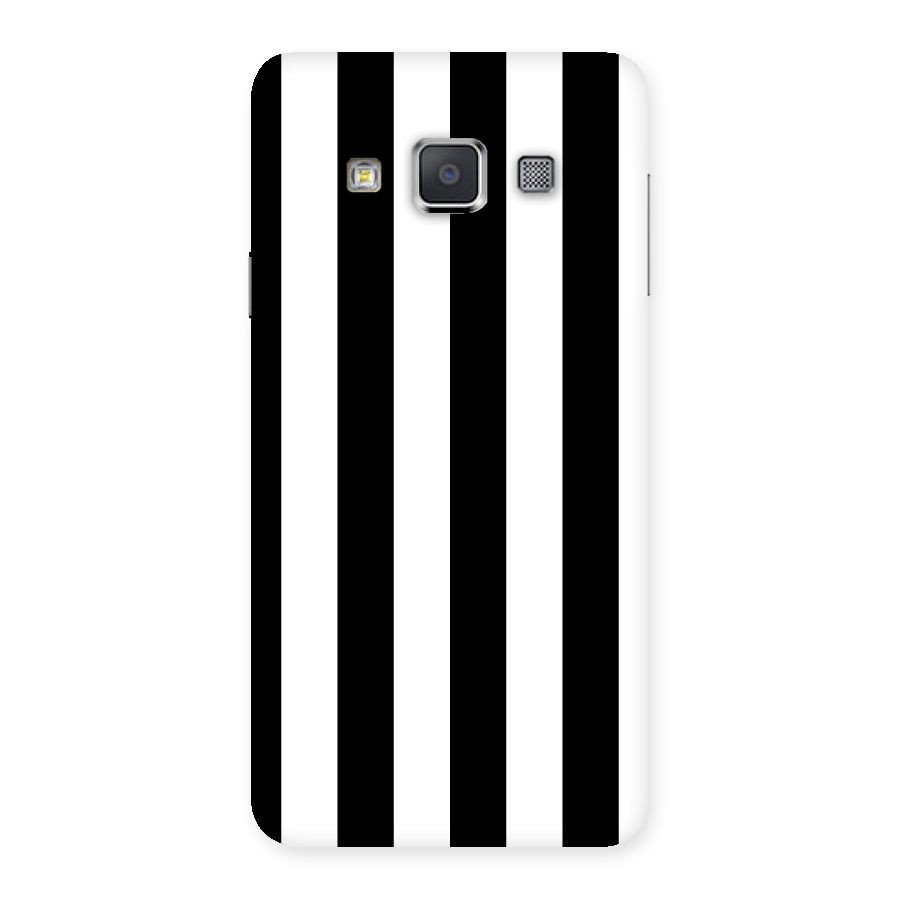 Lavish Black Stripes Back Case for Galaxy A3