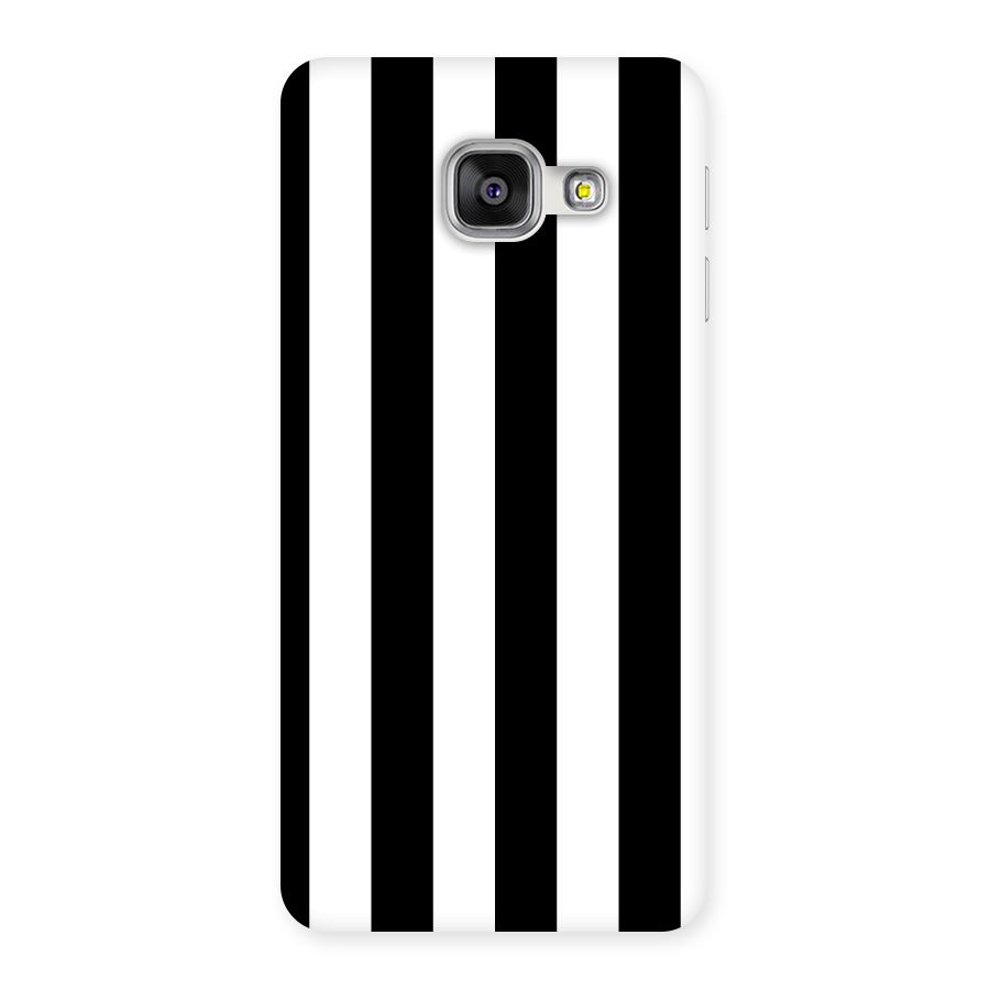 Lavish Black Stripes Back Case for Galaxy A3 2016