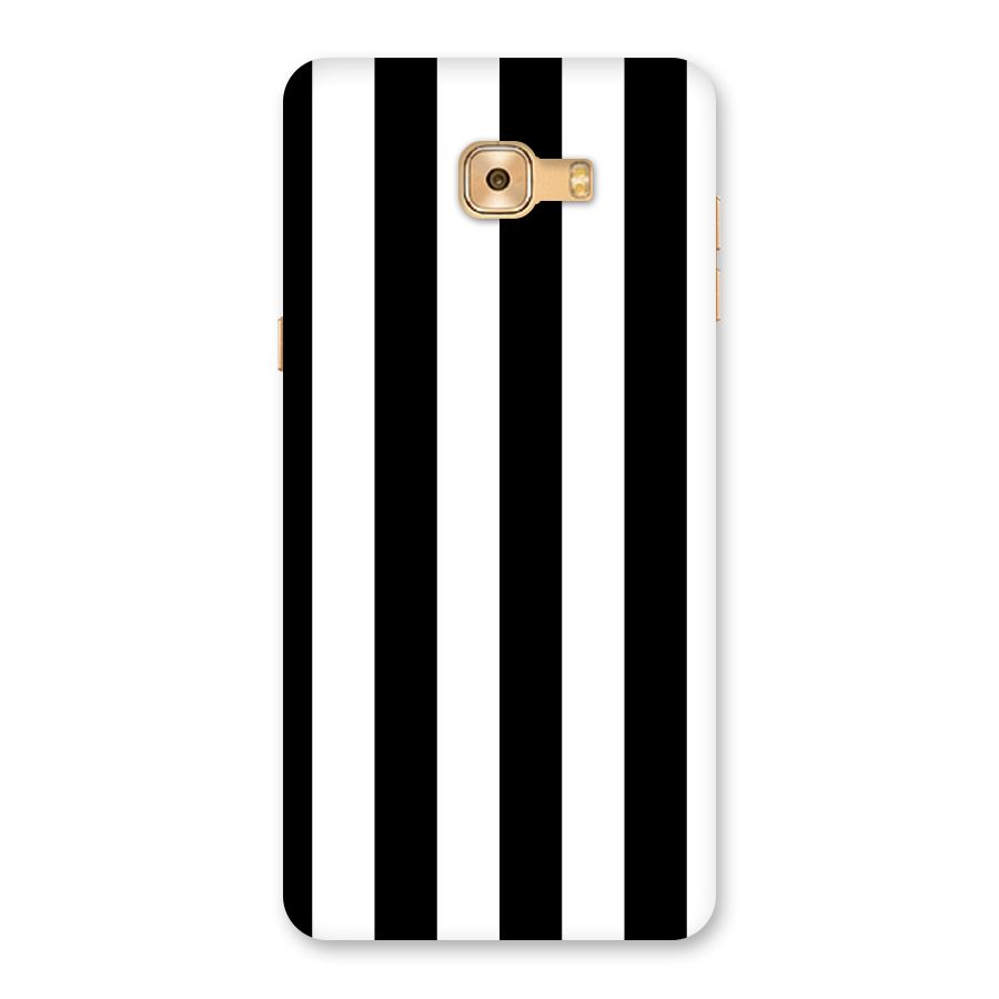 Lavish Black Stripes Back Case for Galaxy C9 Pro