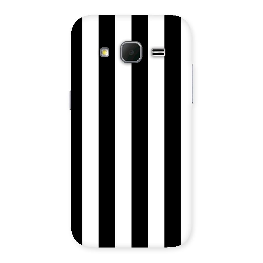 Lavish Black Stripes Back Case for Galaxy Core Prime