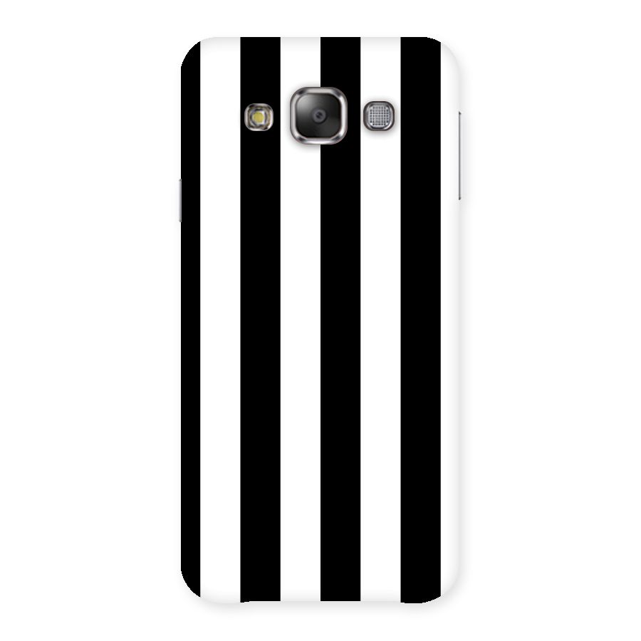 Lavish Black Stripes Back Case for Galaxy E7