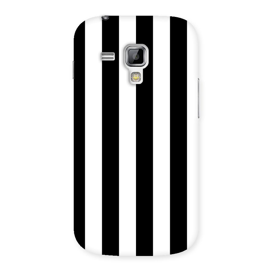 Lavish Black Stripes Back Case for Galaxy S Duos