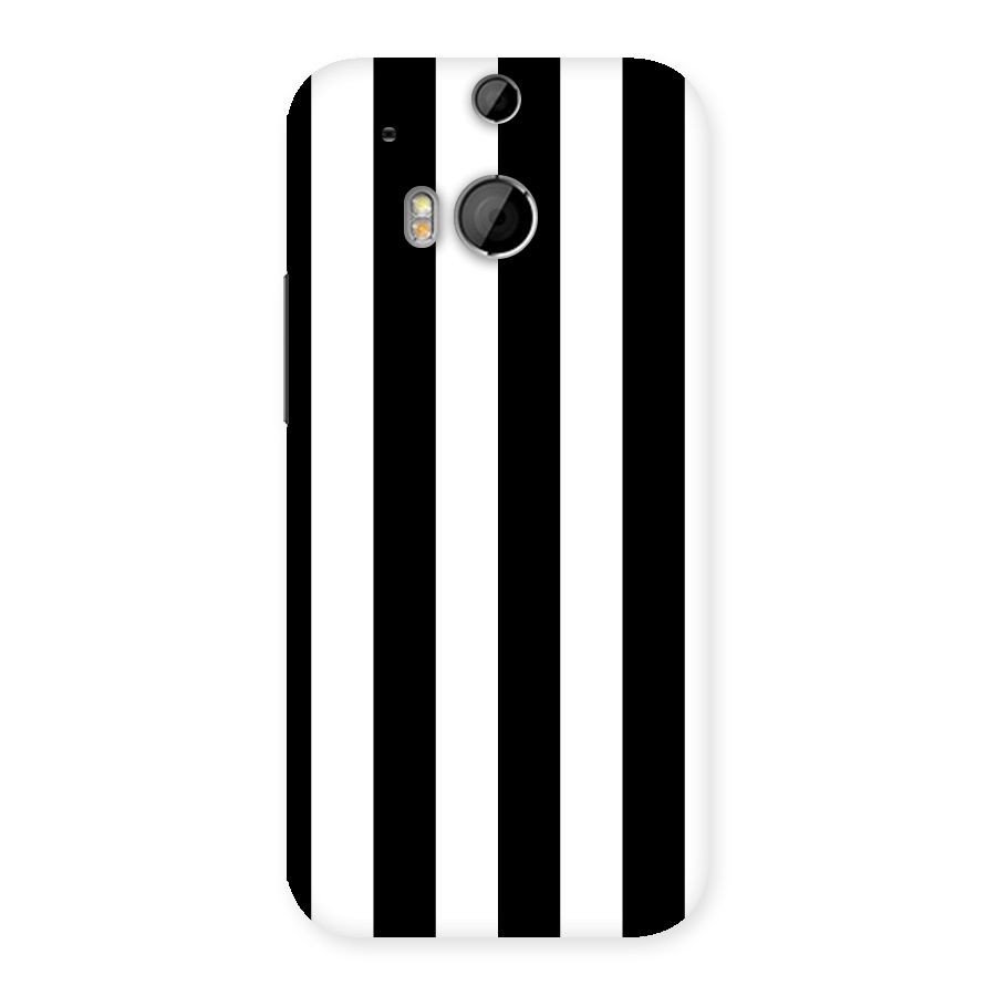 Lavish Black Stripes Back Case for HTC One M8