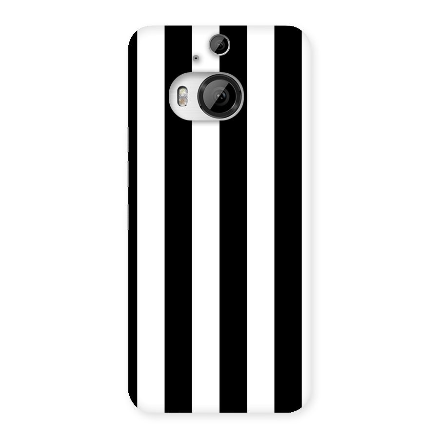 Lavish Black Stripes Back Case for HTC One M9 Plus