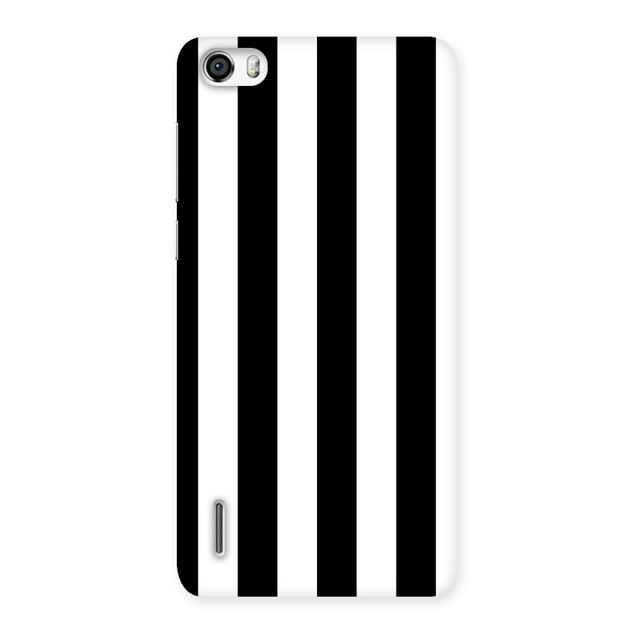 Lavish Black Stripes Back Case for Honor 6