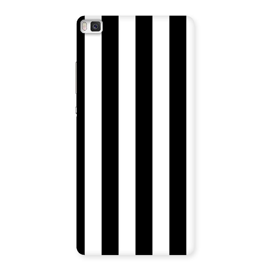 Lavish Black Stripes Back Case for Huawei P8