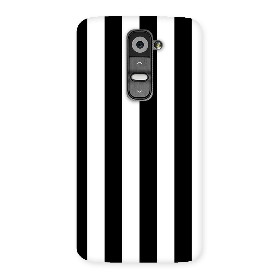 Lavish Black Stripes Back Case for LG G2