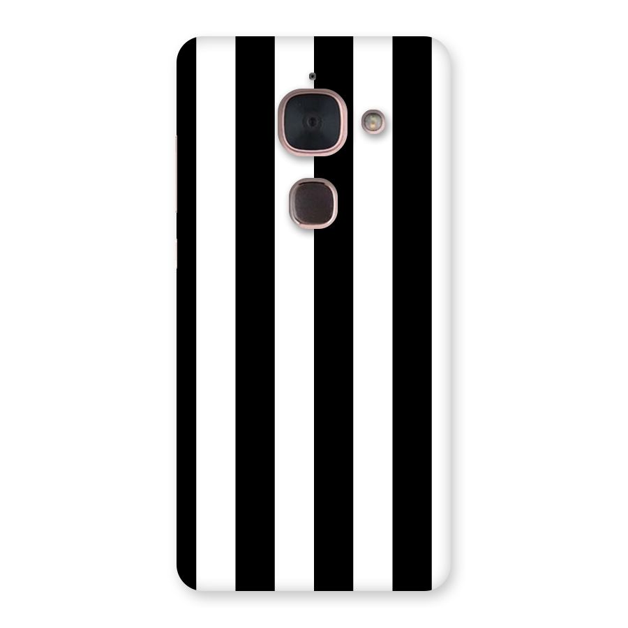 Lavish Black Stripes Back Case for Le Max 2