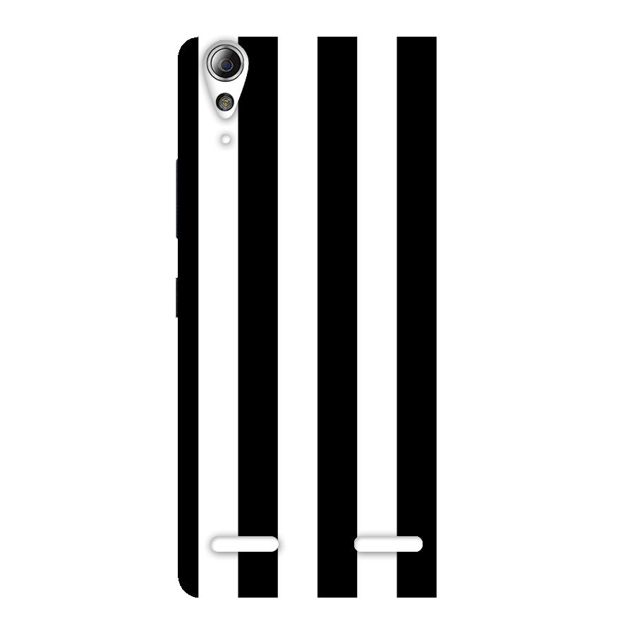 Lavish Black Stripes Back Case for Lenovo A6000
