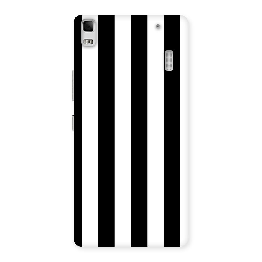 Lavish Black Stripes Back Case for Lenovo K3 Note
