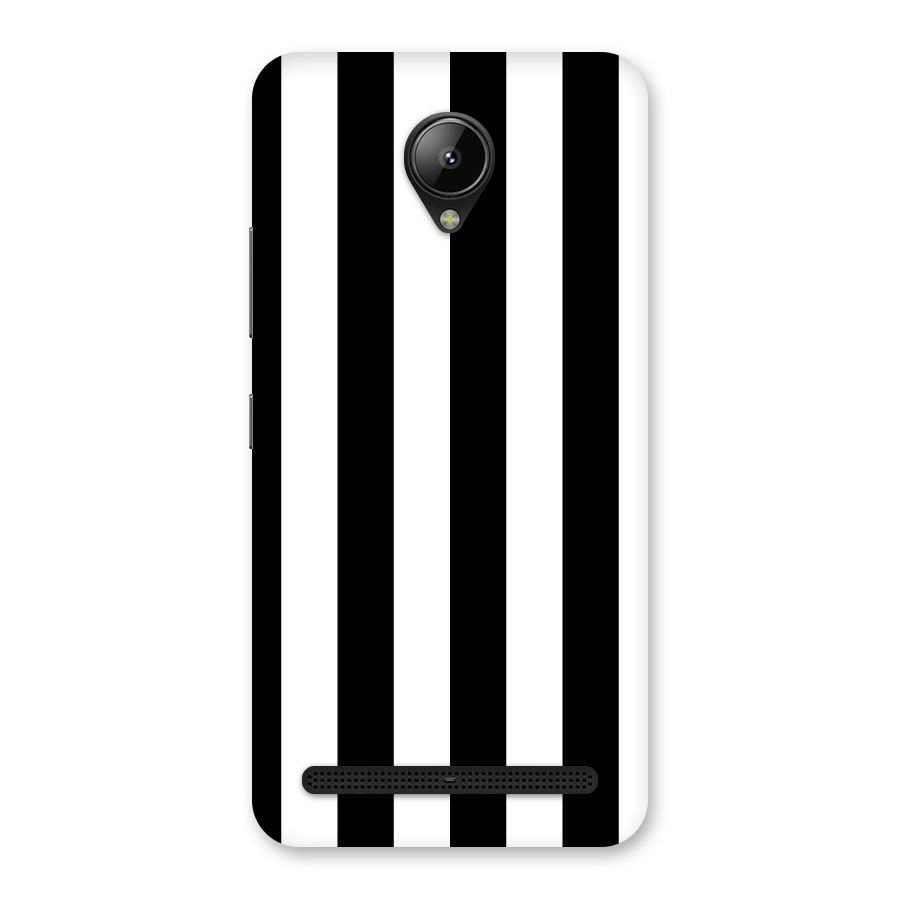 Lavish Black Stripes Back Case for Lenovo C2
